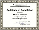 predictive analytics certificate